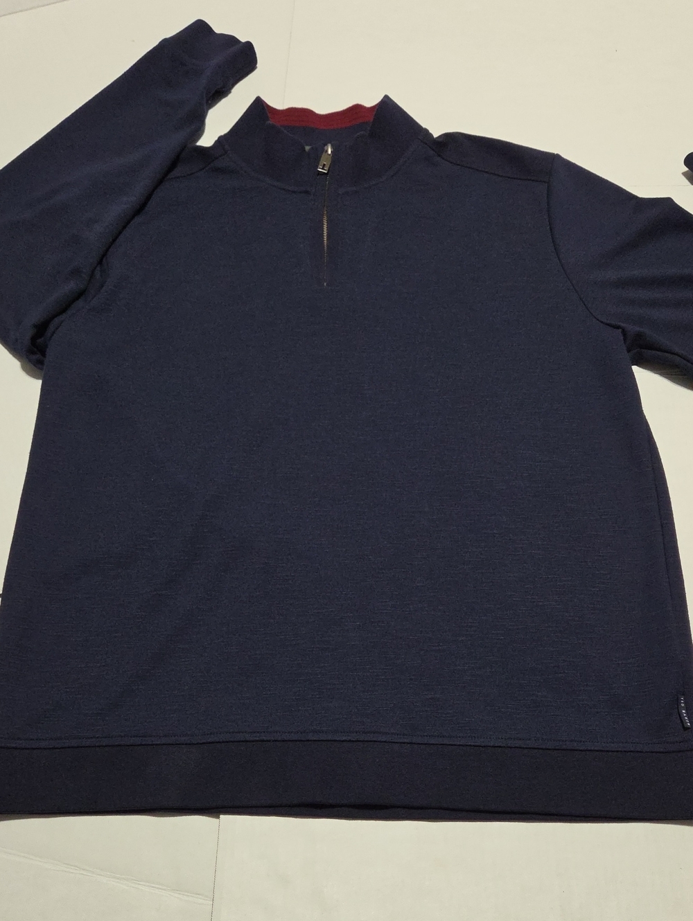 Men's Half-Zip Pullover Sweater in Navy XL MENS TED BAKER